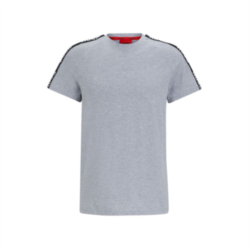 HUGO relaxed-fit t-shirt in stretch cotton with logo tape