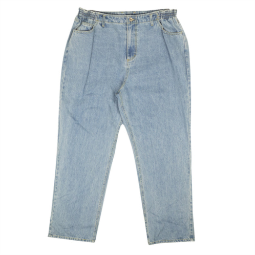 Opening Ceremony washed blue cotton elastic straight jeans