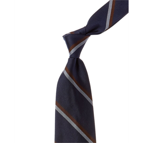 Brooks Brothers open blue stripe silk tie