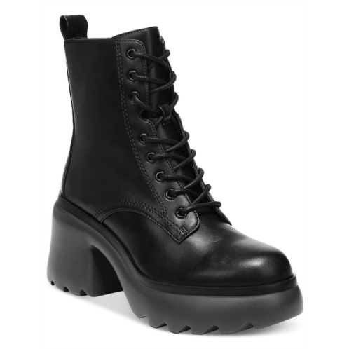 Bar III peliican womens faux leather lace-up booties