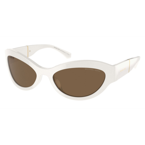 Michael Kors womens burano 59mm optic white sunglasses mk2198-310073-59