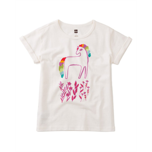 Tea Collection magic horse rolled sleeve top