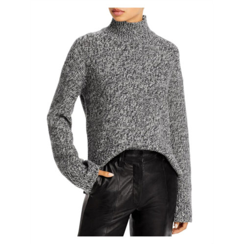 Theory karenia womens cashmere marled funnel-neck sweater
