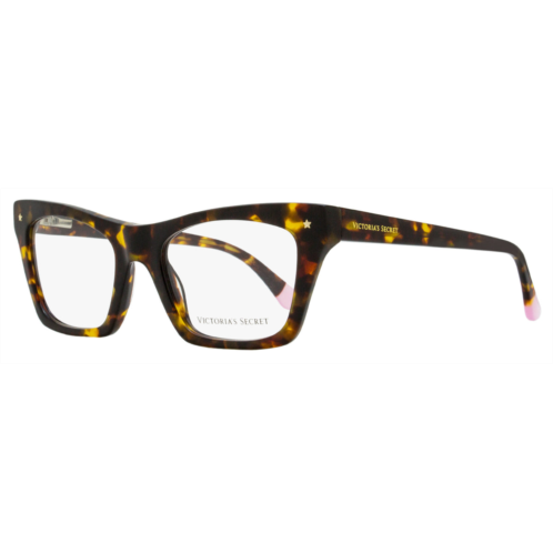 Victoria womens rectangular eyeglasses vs5008 052 dark havana 51mm
