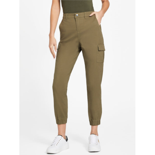 Guess Factory gillianne faux-leather cargo joggers