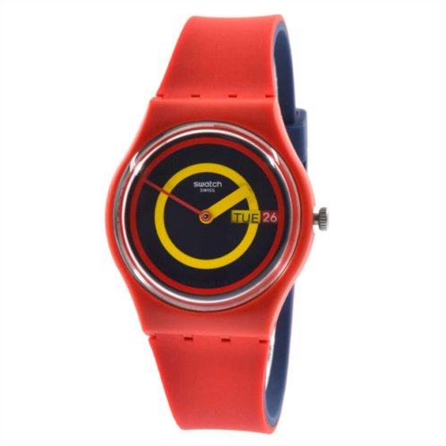Swatch mens the january blue dial watch