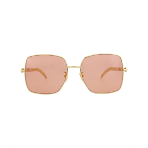 Gucci square-frame metal sunglasses