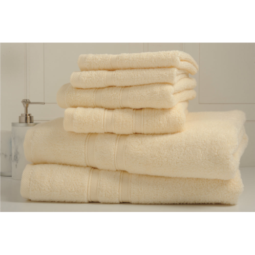 Bibb Home 6-piece zero twist cotton towel set