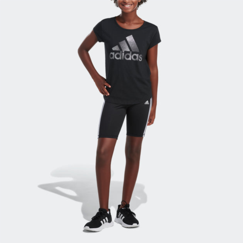 Adidas kids 3-stripes bike shorts
