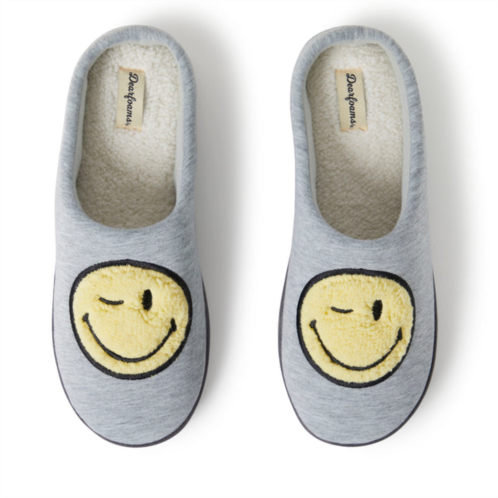 Dearfoams mens smile icon slippers
