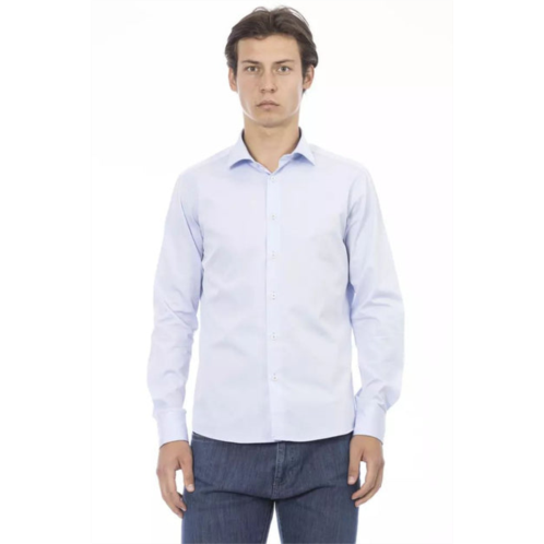 Baldinini Trend blue cotton mens shirt