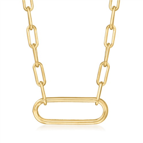 Canaria Fine Jewelry canaria 10kt yellow gold large paper clip link necklace