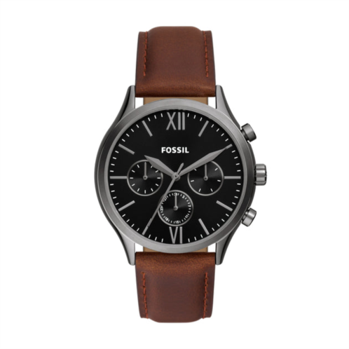 Fossil mens fenmore multifunction, smoke stainless steel watch
