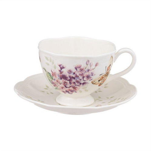 Lenox butterfly meadow orange sulphur 8-ounce cup and saucer set