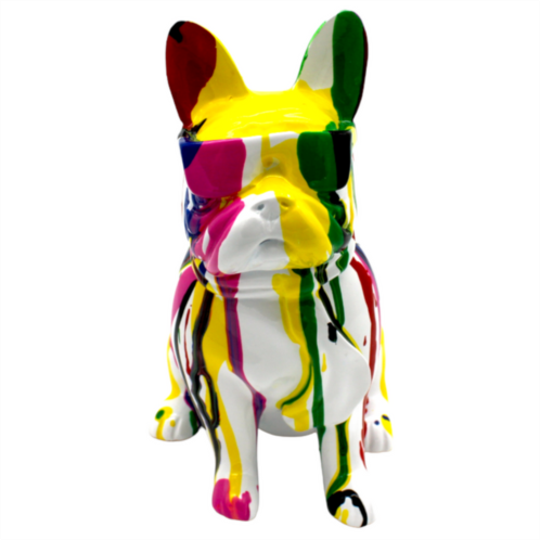 Interior Illusion Plus interior illusions plus multi-color graffiti dog with glasses - 8 tall