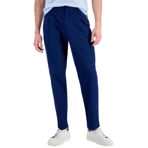 Alfani mens stretch pleated straight leg pants