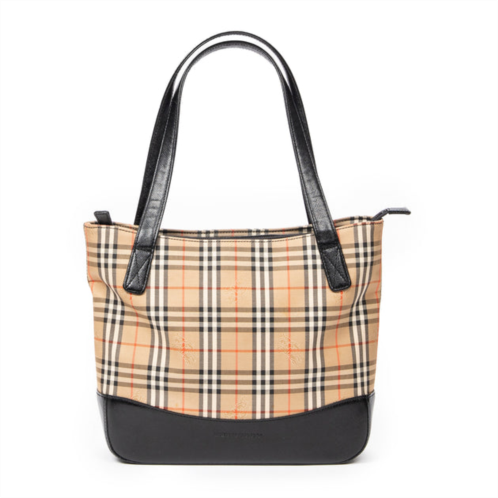 Burberry small zip shopping tote