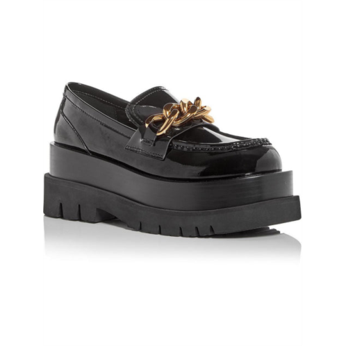 Jeffrey Campbell recess pl womens faux leather chunky loafers