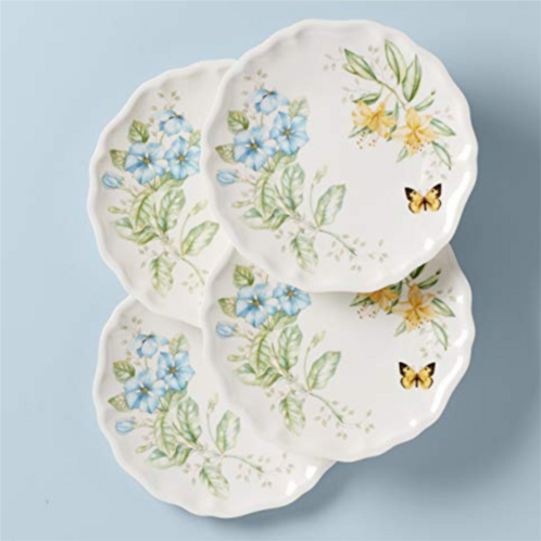 Lenox butterfly meadow melamine dinner plates (set of 4), white