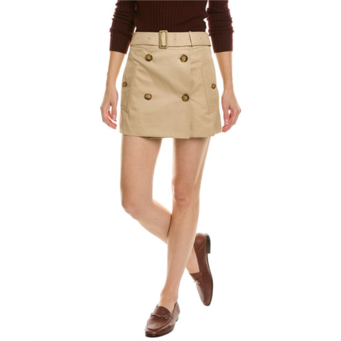 Burberry gabardine mini trench skirt