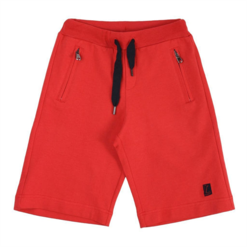 Lanvin red logo cotton shorts