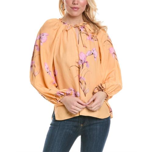 Kobi Halperin willa linen-blend peasant blouse