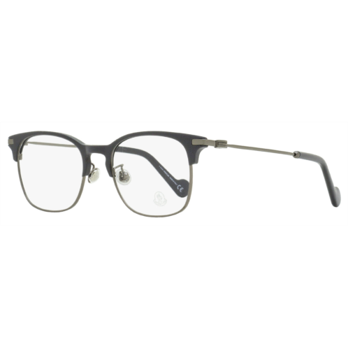 Moncler mens rectangular eyeglasses ml5079d 020 gray/gunmetal 54mm