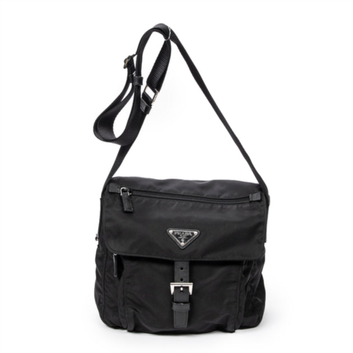 Prada buckle flap messenger crossbody