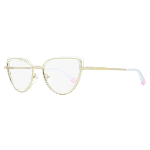 Victoria womens cateye eyeglasses vs5020 022 clear/gold/white 51mm