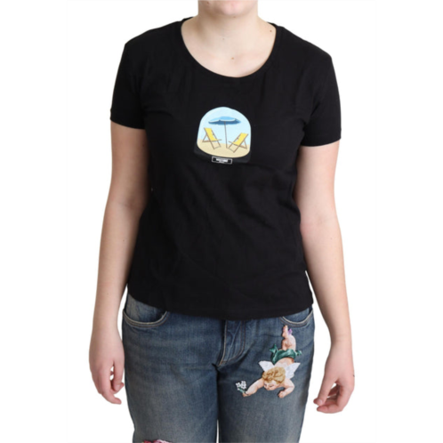 Moschino printed cotton short sleeves womens t-shirt