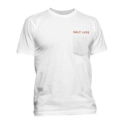 Salt Life sailing flag mens cotton crewneck graphic t-shirt
