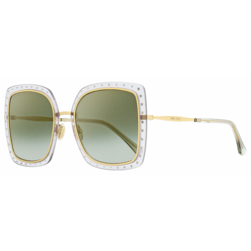 Jimmy Choo womens square sunglasses dany ft3fq gray/gold 56mm