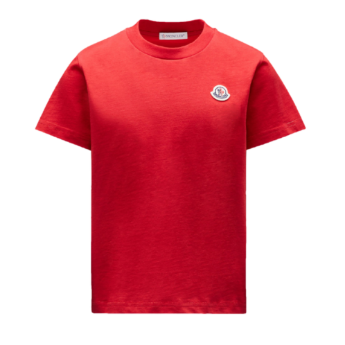 Moncler red logo t-shirt