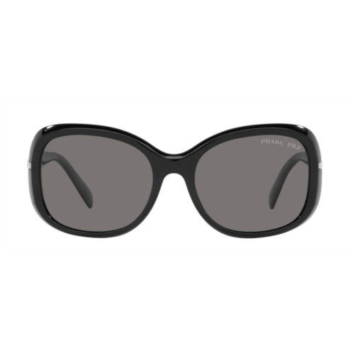 Prada pr 04zs 1ab5z1 oval polarized sunglasses