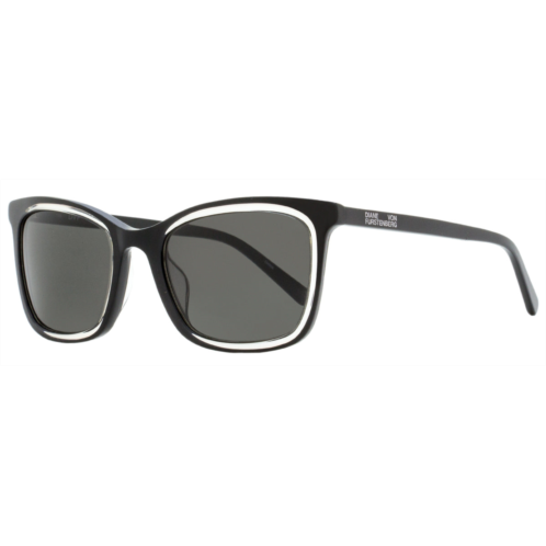 Diane Von Furstenberg womens kathryn sunglasses dvf682s 001 black/clear 52mm