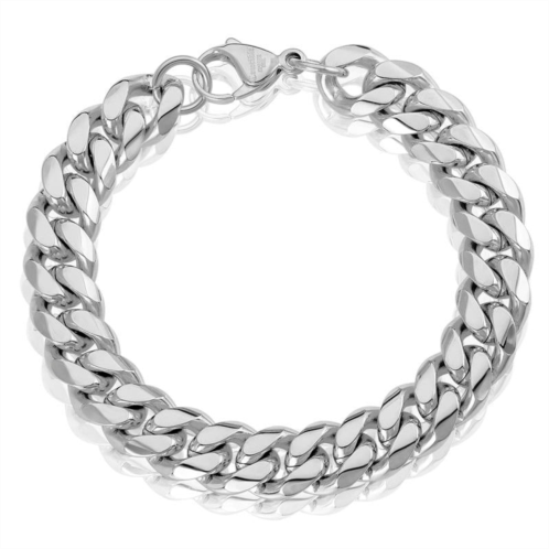 Crucible Jewelry crucible los angeles mens 12mm stainless steel curb bracelet