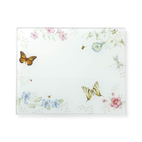 Lenox butterfly meadow large glass cutting board, 2.95 lb, multi