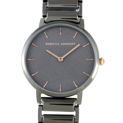 Rebecca Minkoff major gray ion-plated watch 2200261