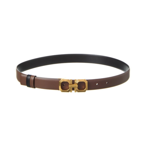 Salvatore Ferragamo ferragamo gancini reversible & adjustable leather belt