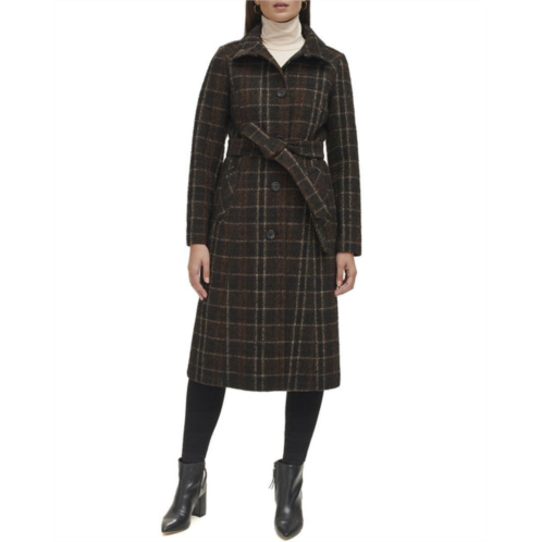Kenneth Cole stand collar military coat