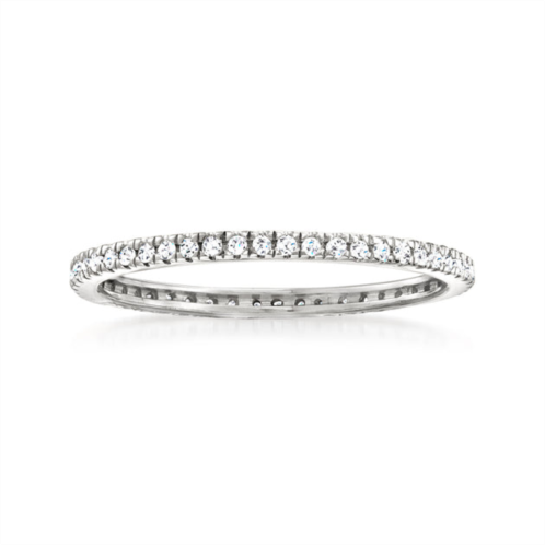 RS Pure by ross-simons diamond eternity band in sterling silver