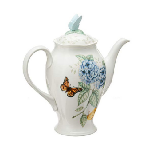 Lenox butterfly meadow coffee pot with lid, white