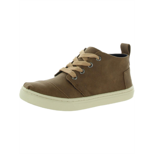 Toms botas cupsole boys leather lace-up casual and fashion sneakers