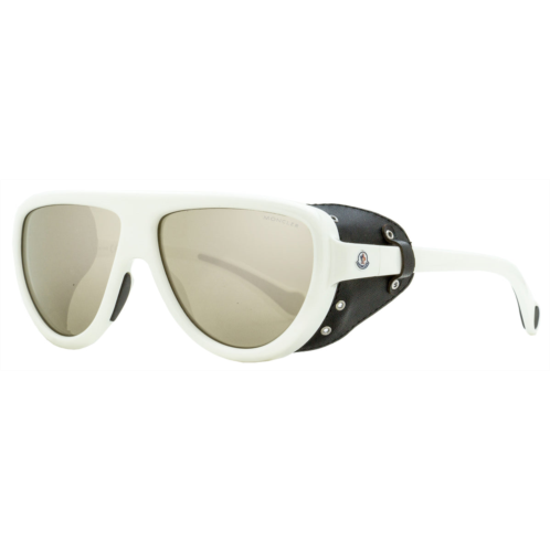 Moncler unisex pilot sunglasses ml0089 21c white/black 57mm
