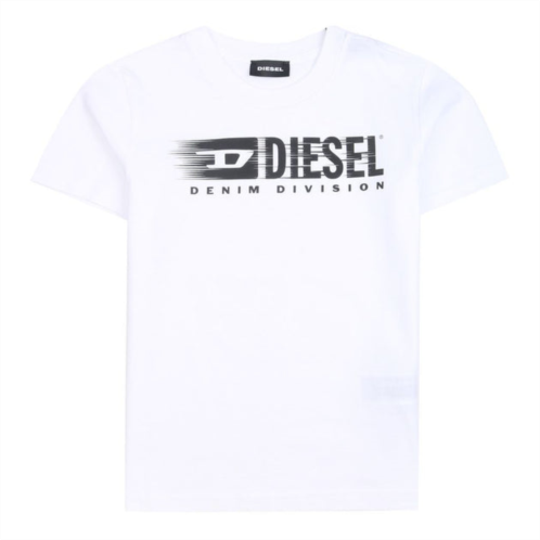 Diesel white logo print t-shirt