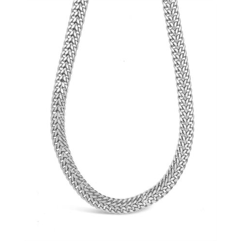 Sterling Forever flat link chain necklace [silver]