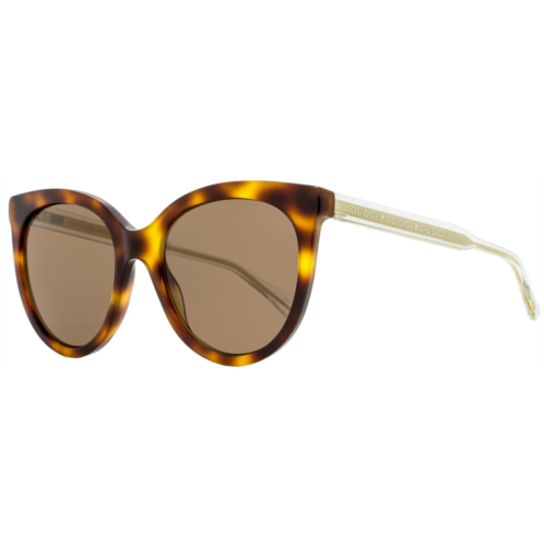Gucci womens sunglasses gg0565s 002 havana/clear/gold 54mm