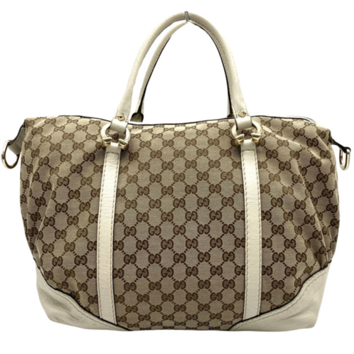 Gucci gg canvas canvas travel bag (pre-owned)