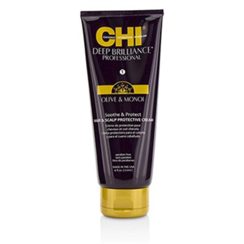 CHI 213021 6 oz deep brilliance olive & monoi soothe, protect hair & scalp protective cream