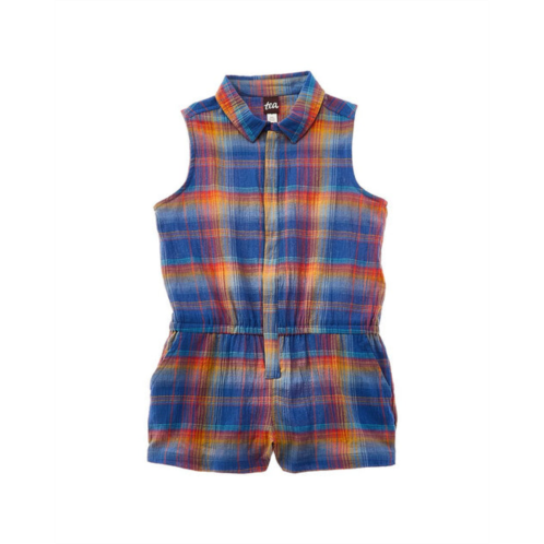 Tea Collection plaid collared romp